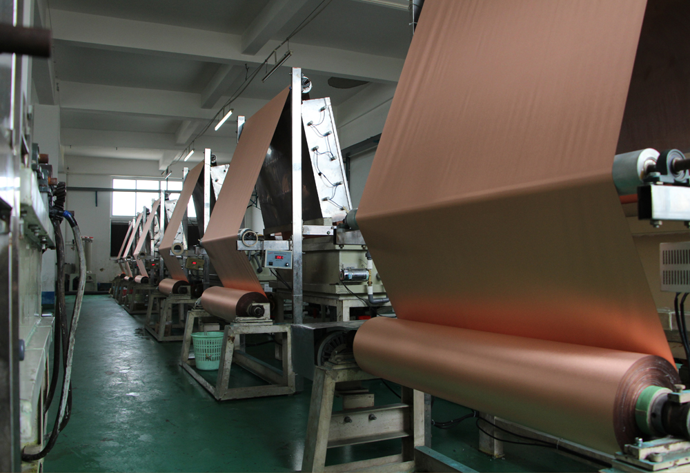 泡沫铜导电处理车间